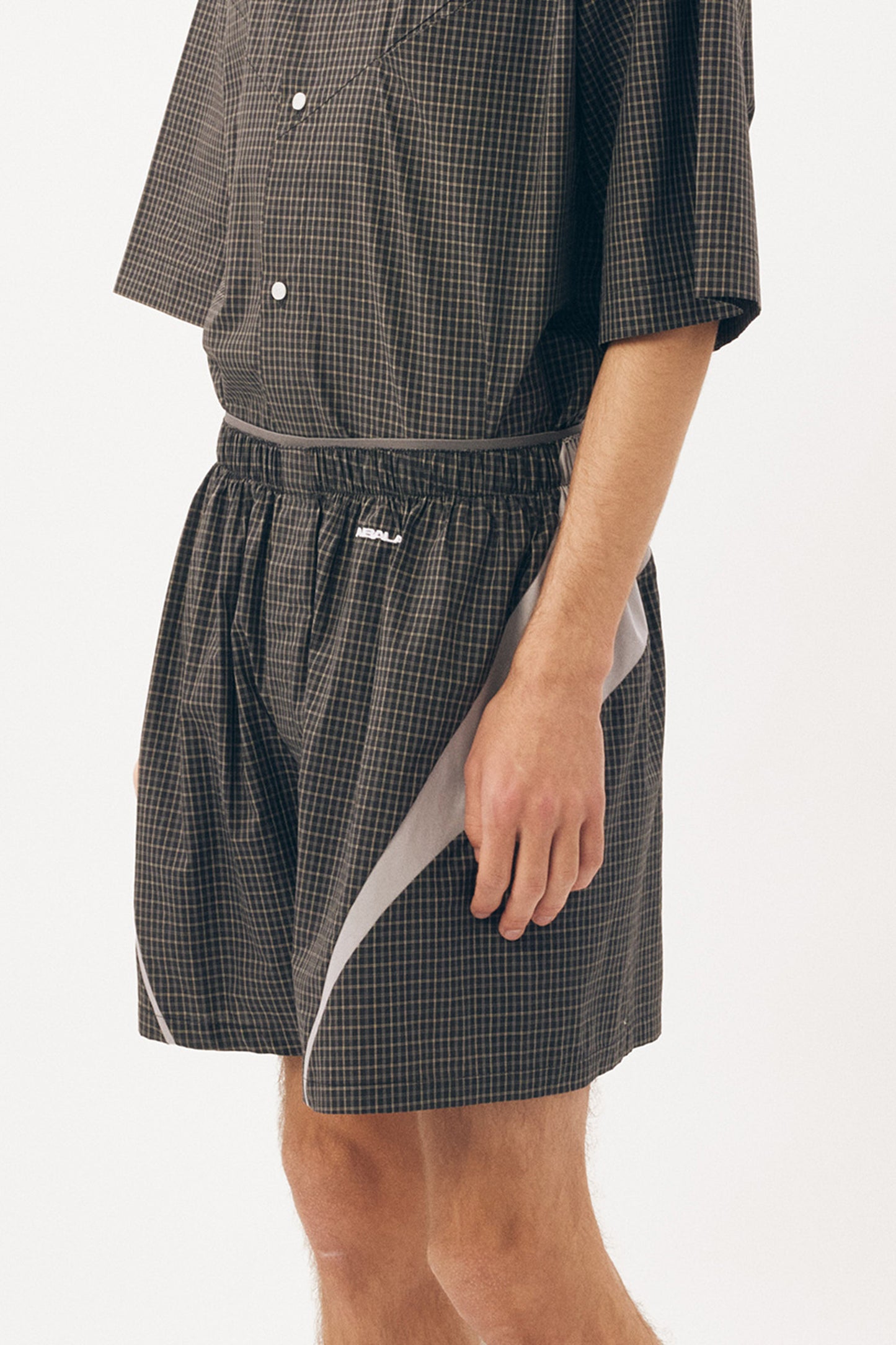 Boxers [Black Check Grey Insert]