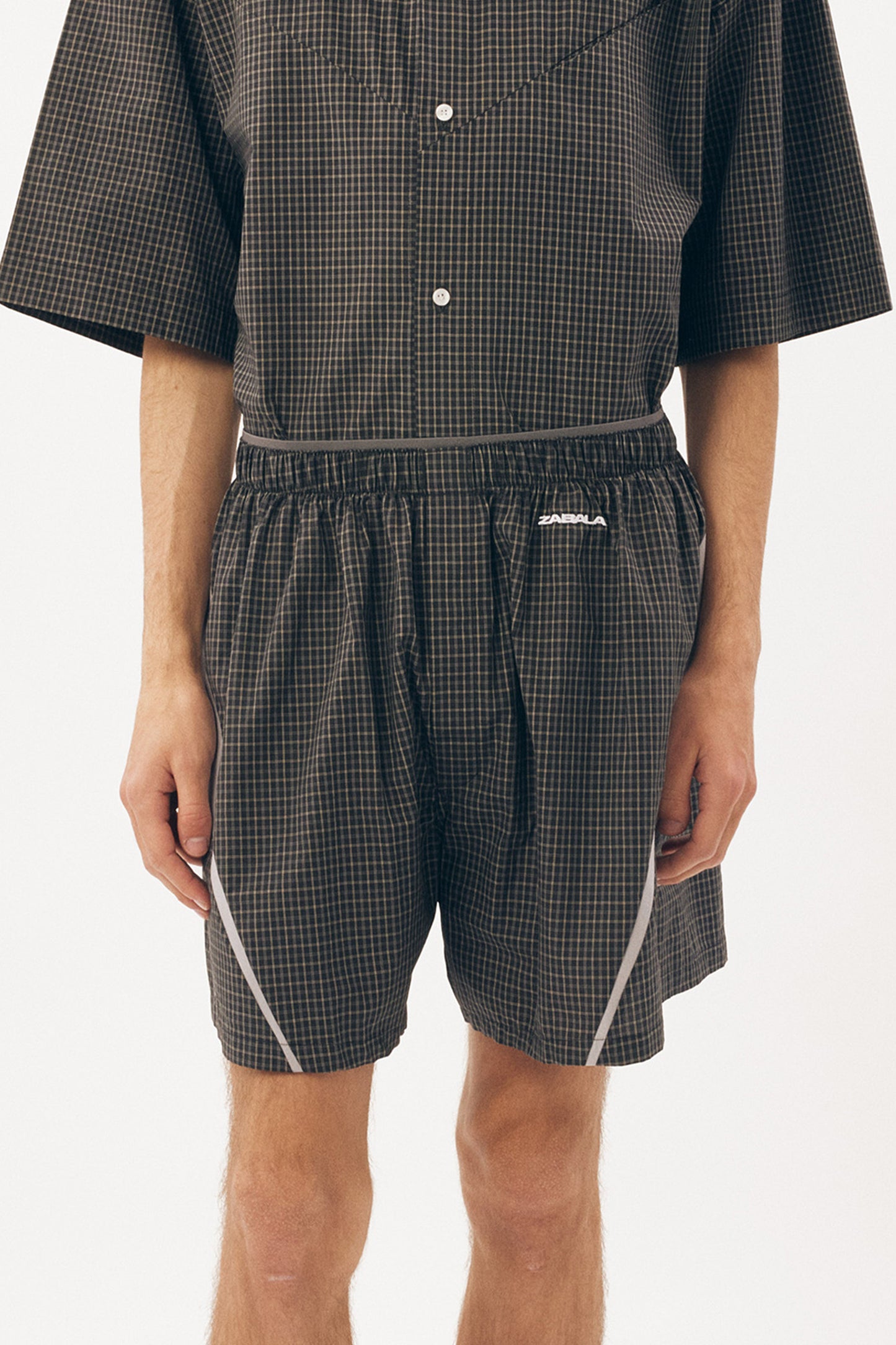 Boxers [Black Check Grey Insert]