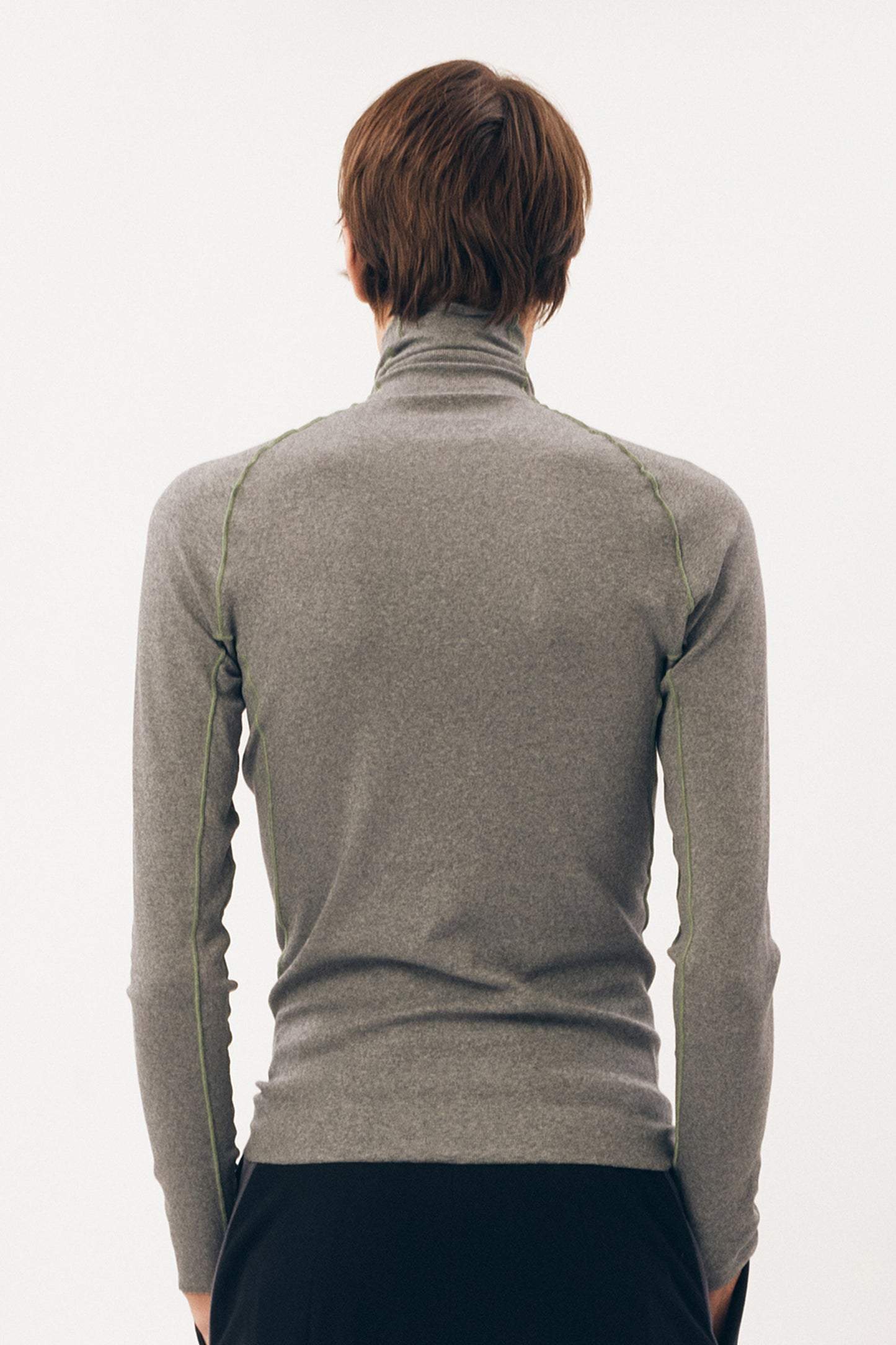 Under Garment Turtle Neck Top [Heather Grey]