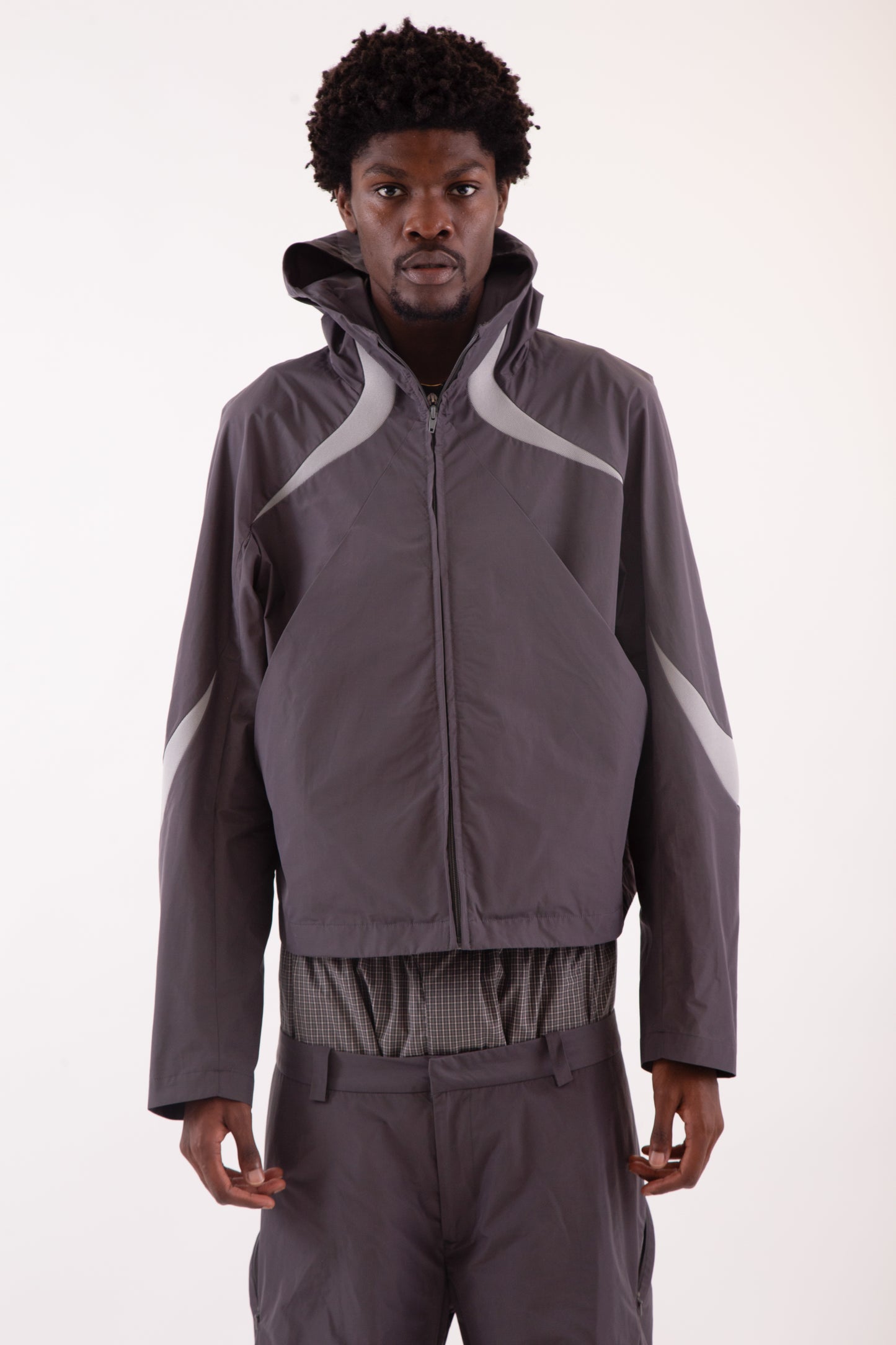 Curved Track Top [Grey]