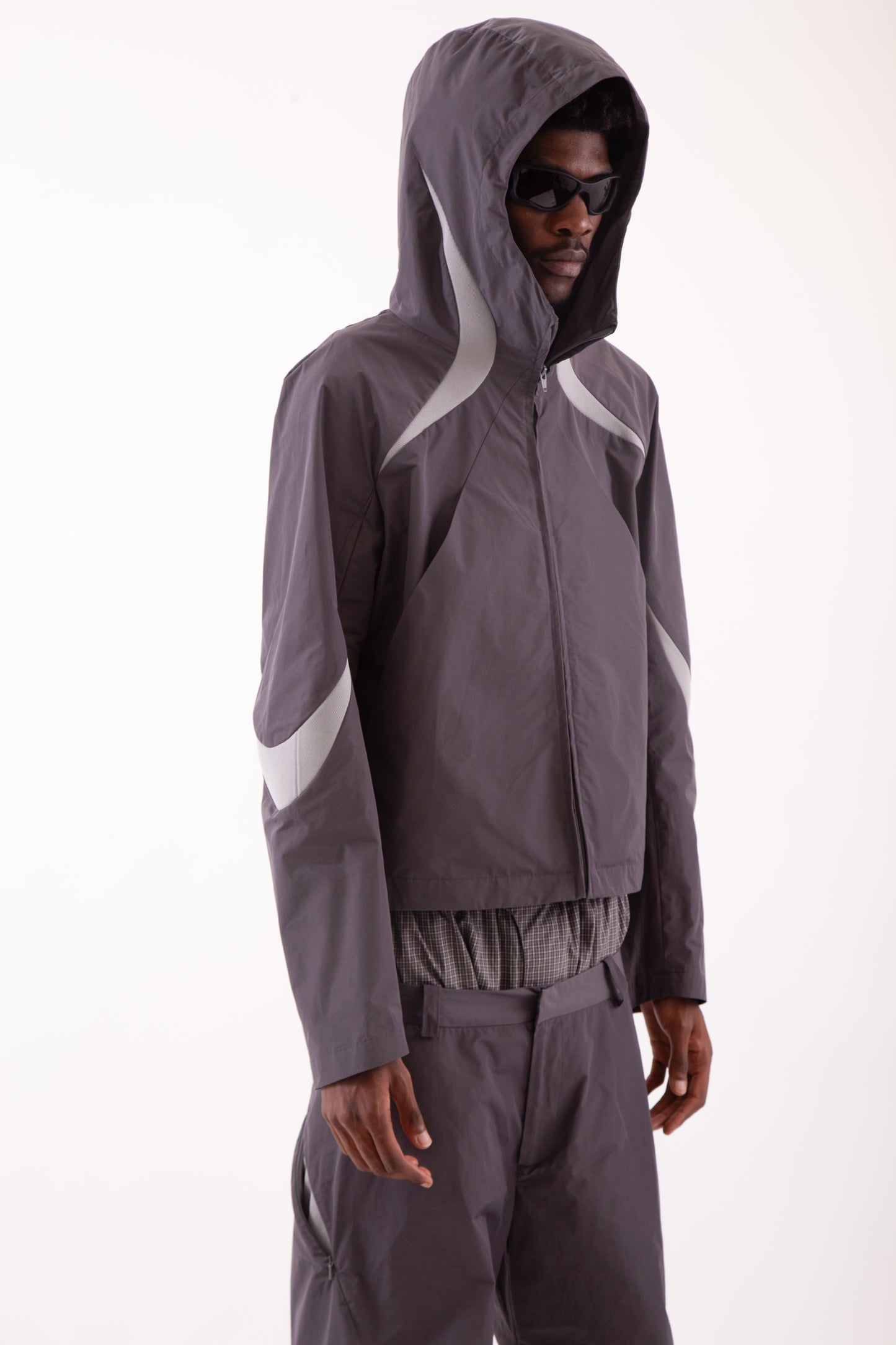 Curved Track Top [Grey]