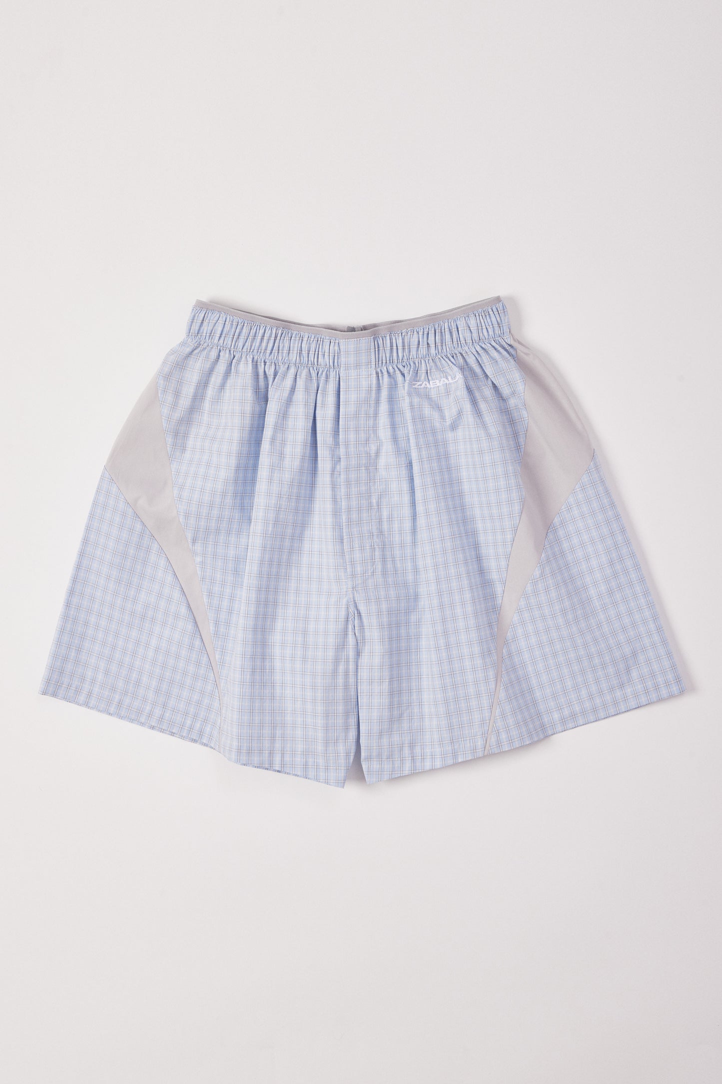 Boxers [Light Blue Check Light Grey Insert]