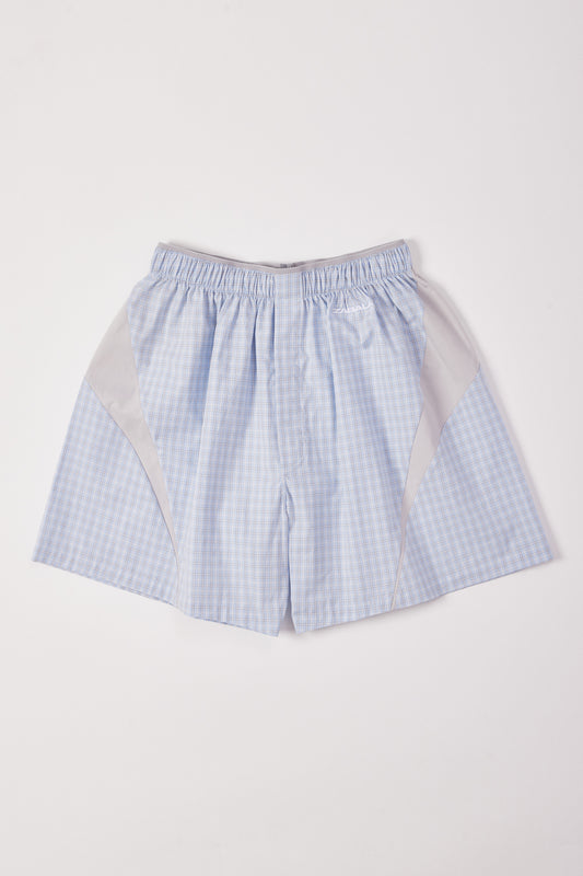 Boxers [Light Blue Check Light Grey Insert]