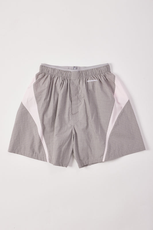 Boxers [Light Grey Check Baby Pink Insert]