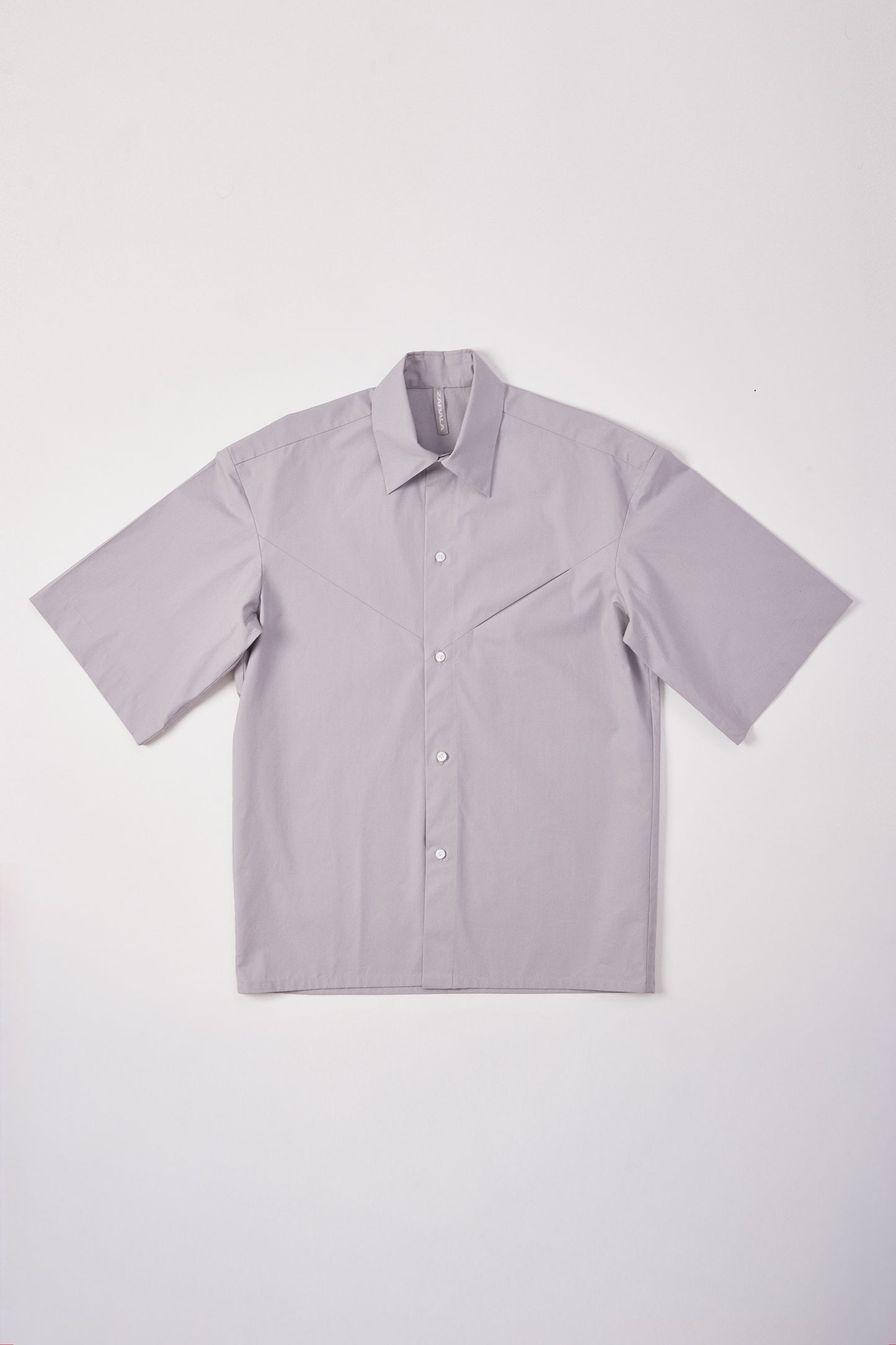 Short-Sleeve Shirt Slashed [Grey]