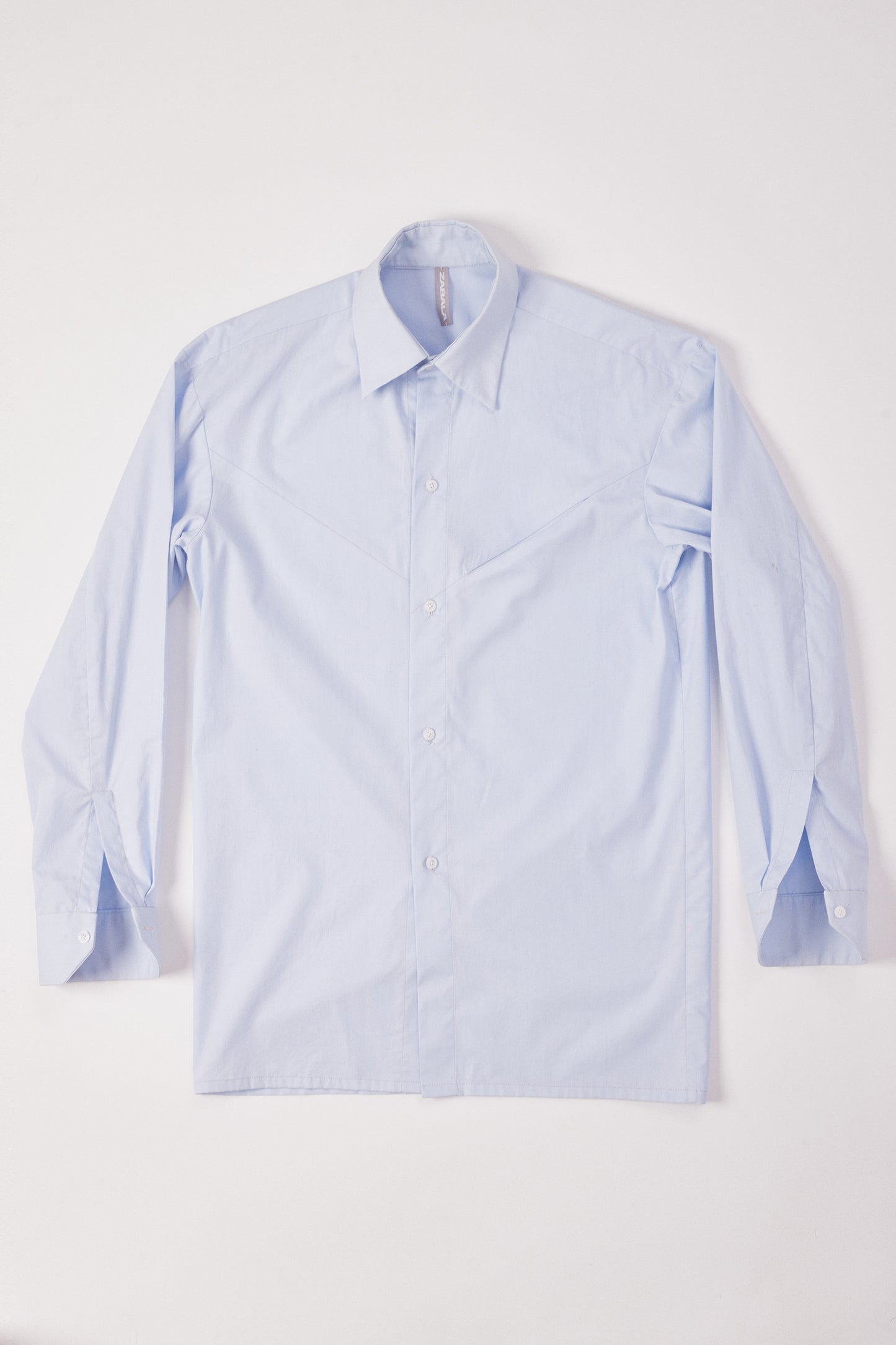 Long-Sleeve Shirt Slashed [Baby Blue]