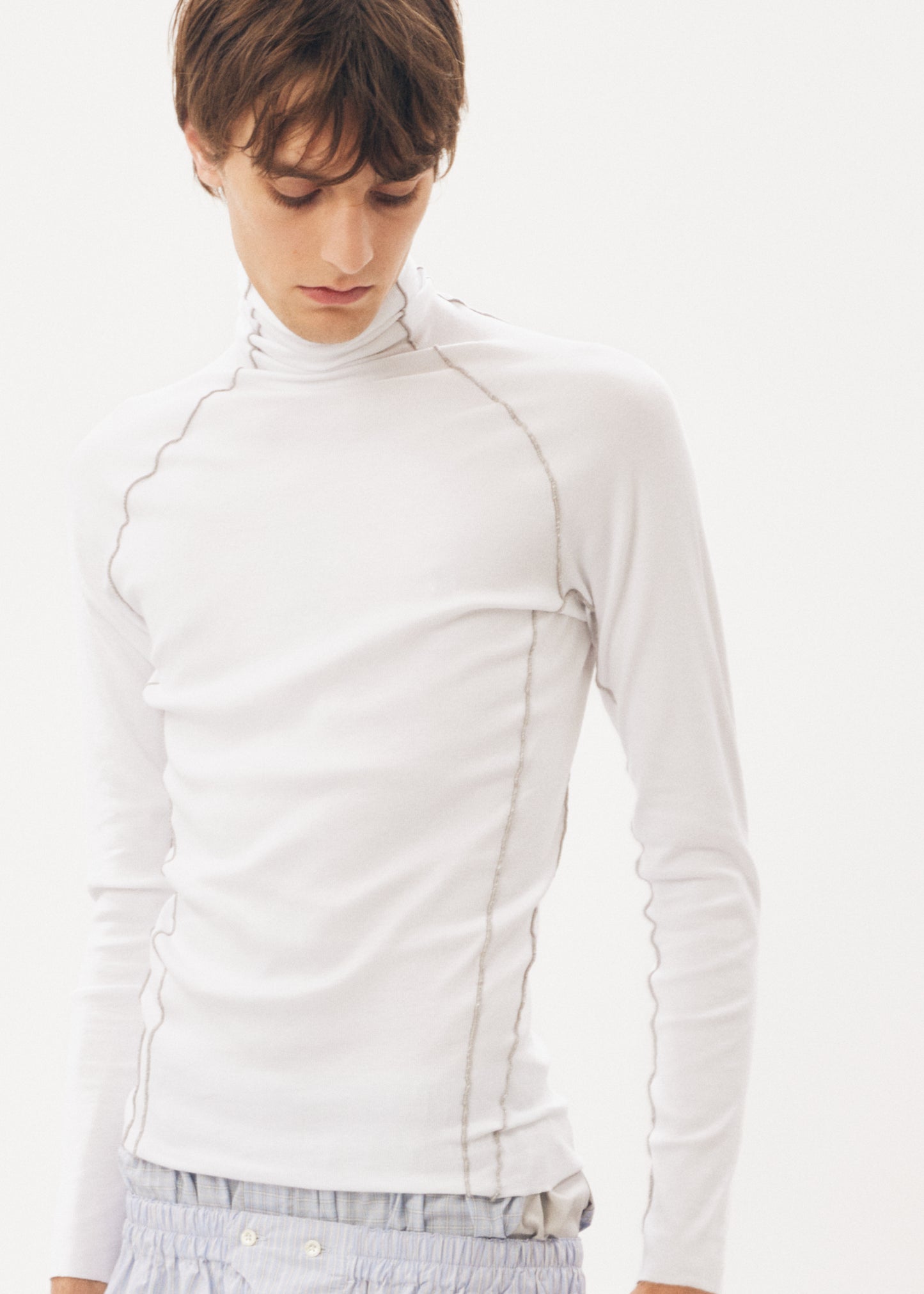 Under Garment Turtle Neck Top [White]