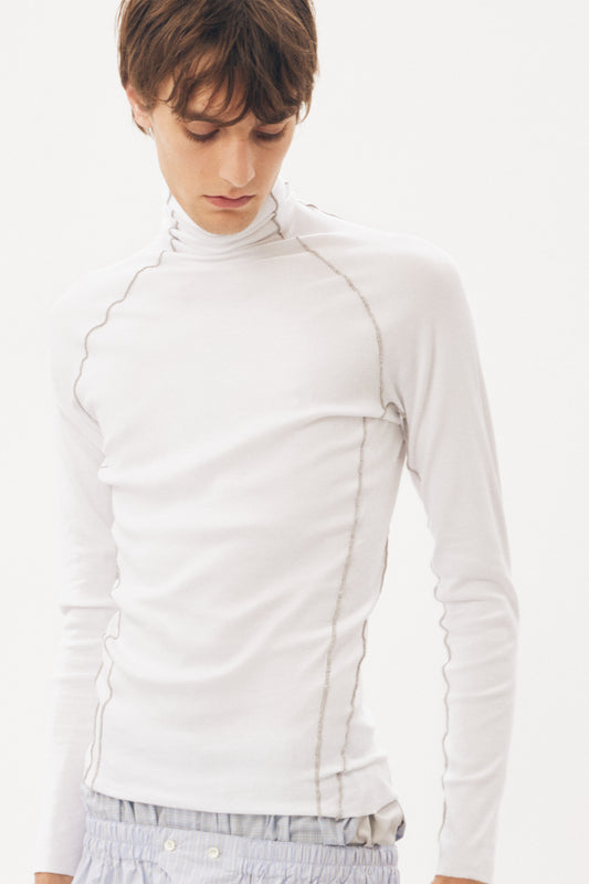 Under Garment Turtle Neck Top [White]