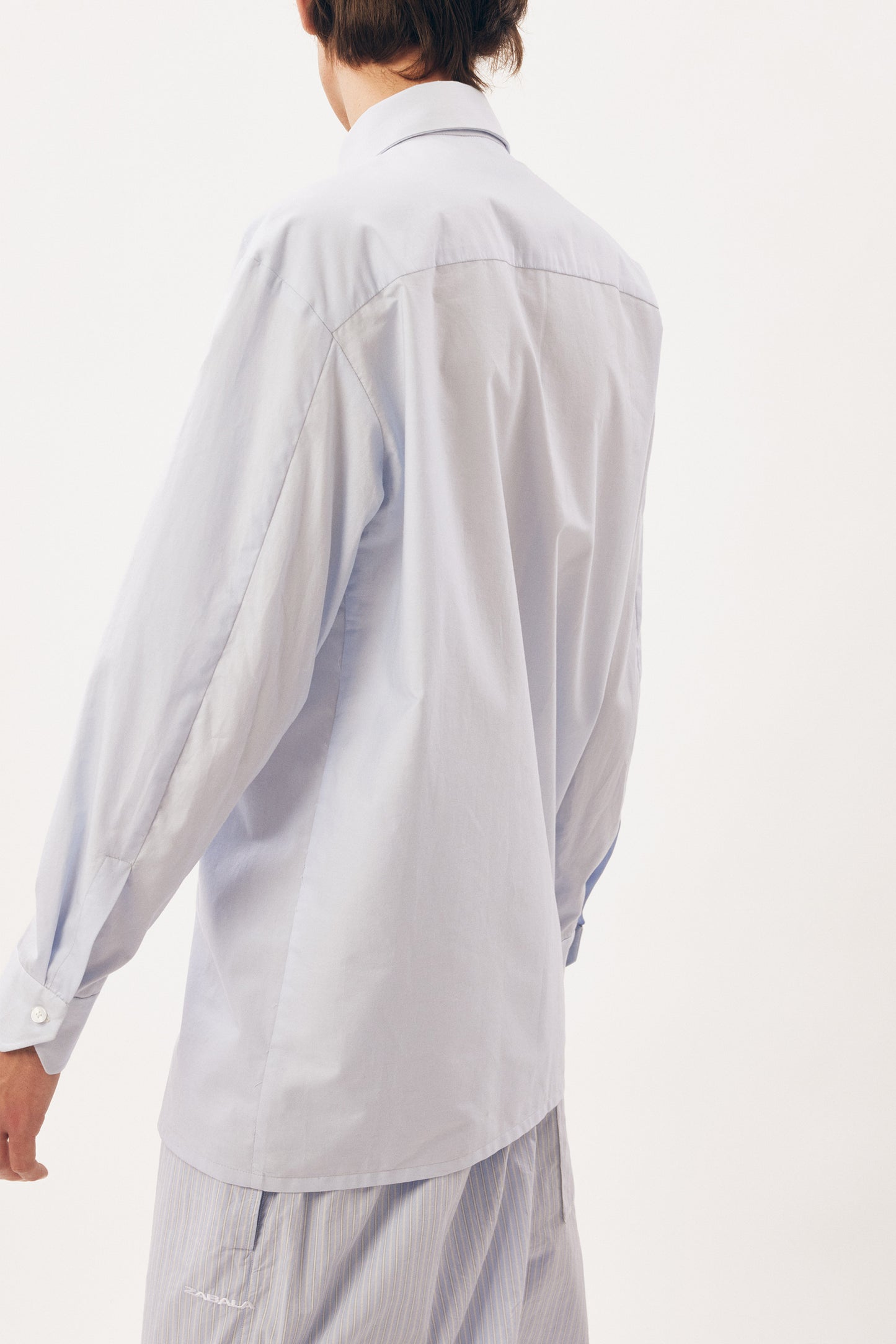 Long-Sleeve Shirt Slashed [Baby Blue]