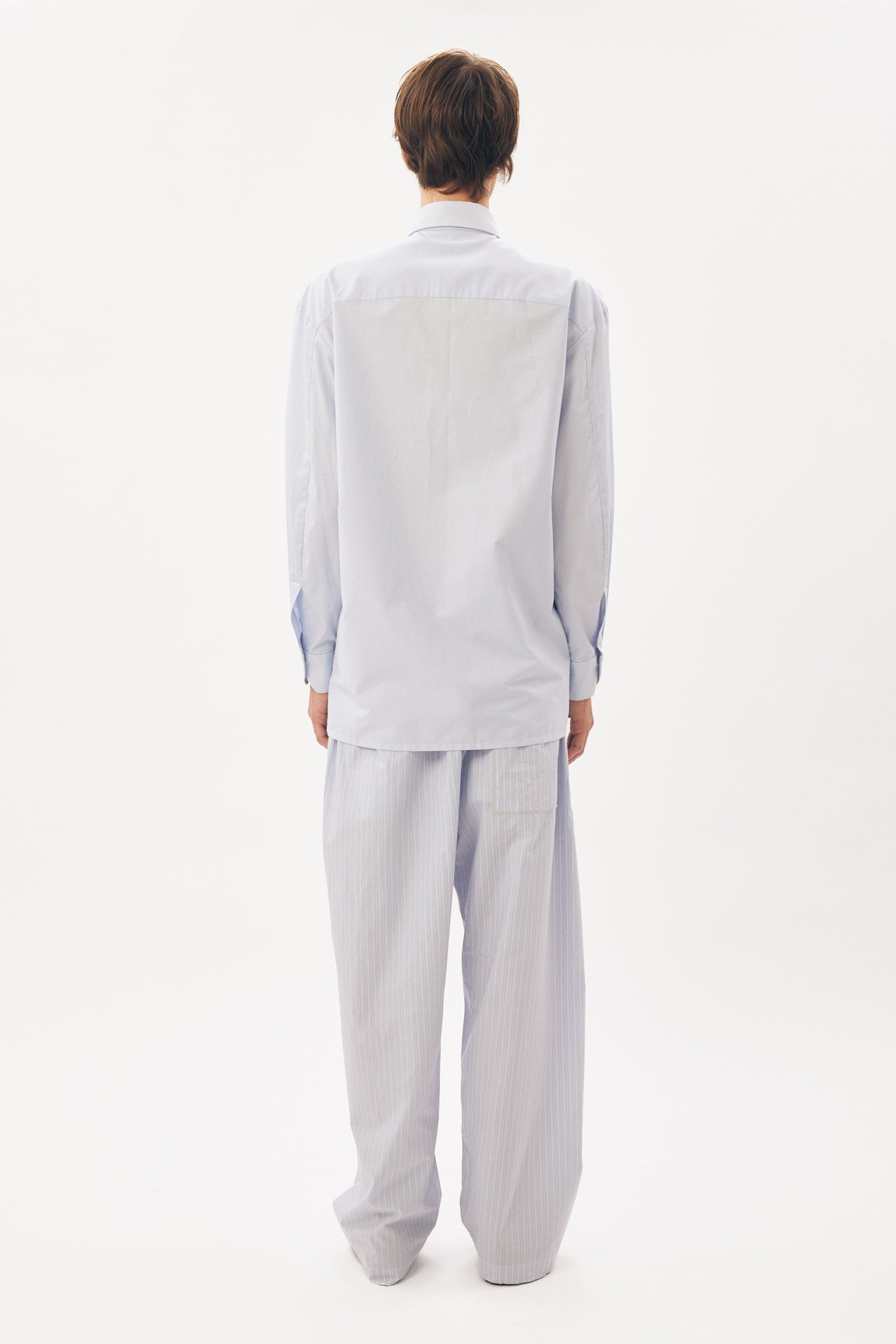 Long-Sleeve Shirt Slashed [Baby Blue]