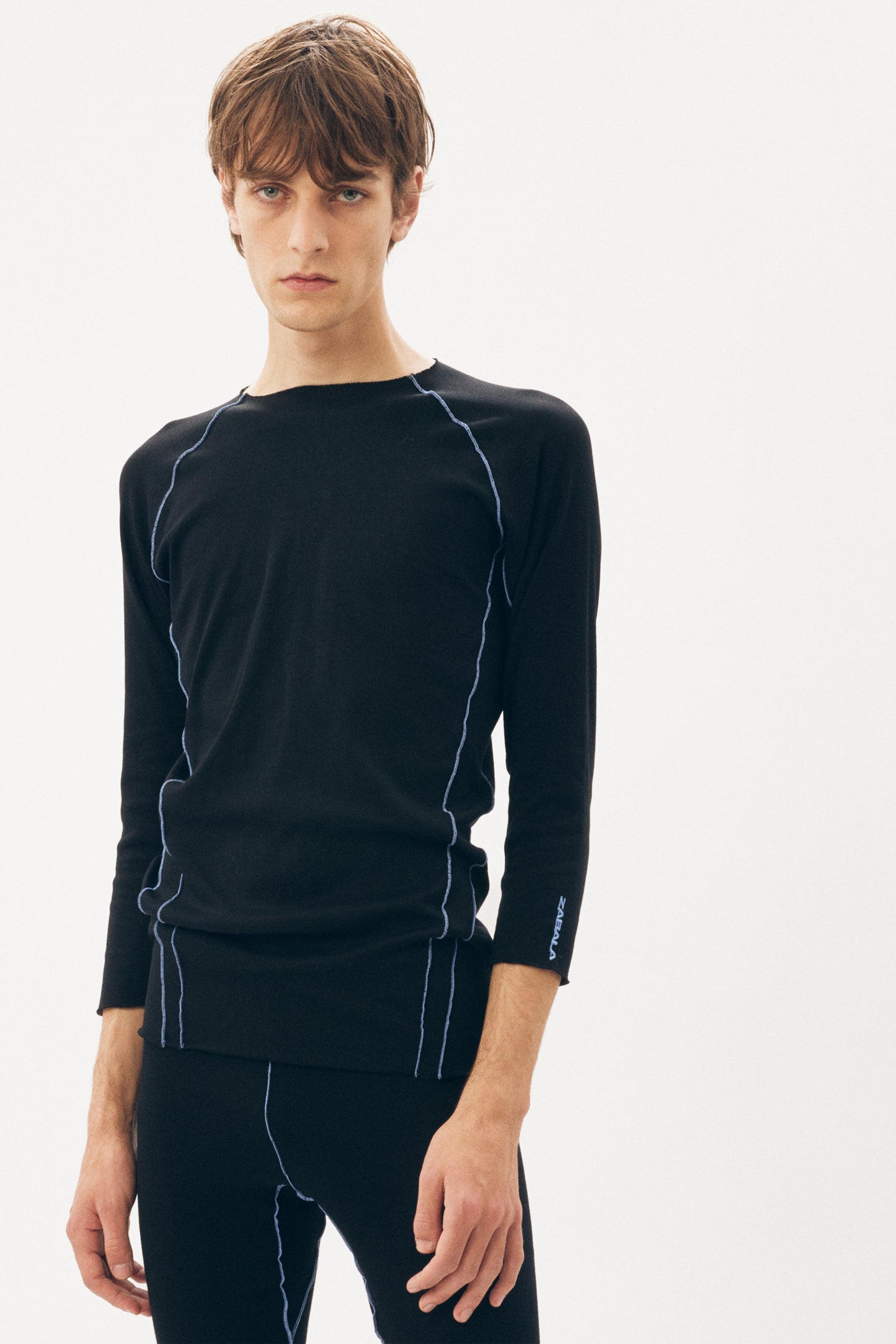 Under Garment 3/4 Length Top [Black]