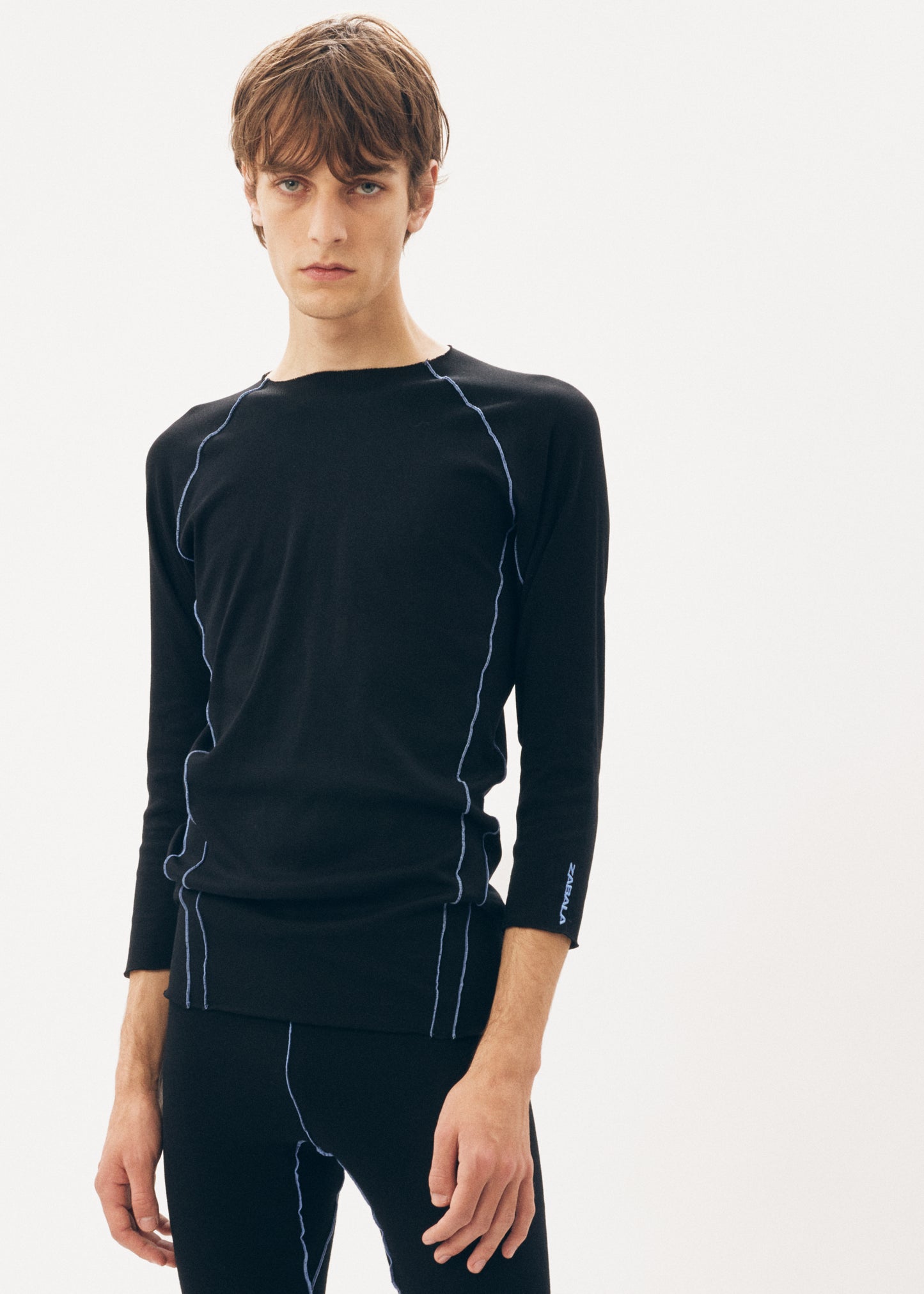 Under Garment 3/4 Length Top [Black]