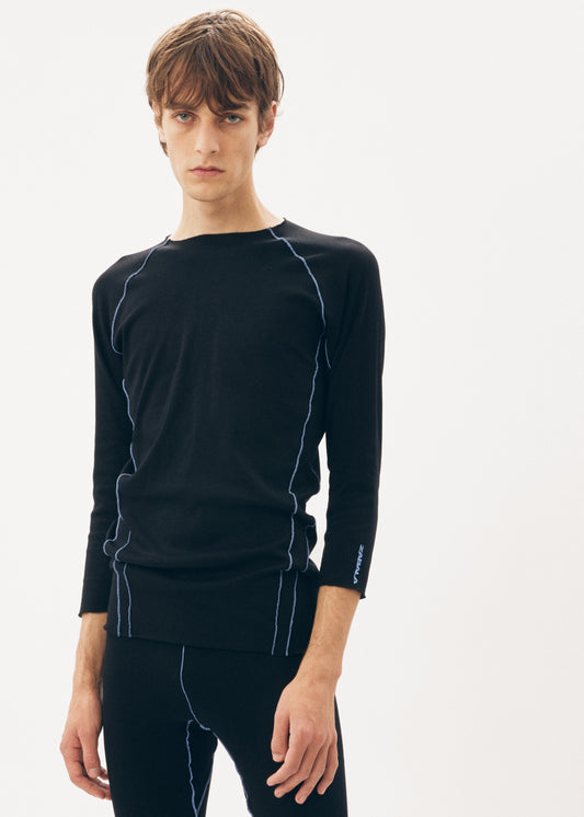 Under Garment 3/4 Length Top [Black]