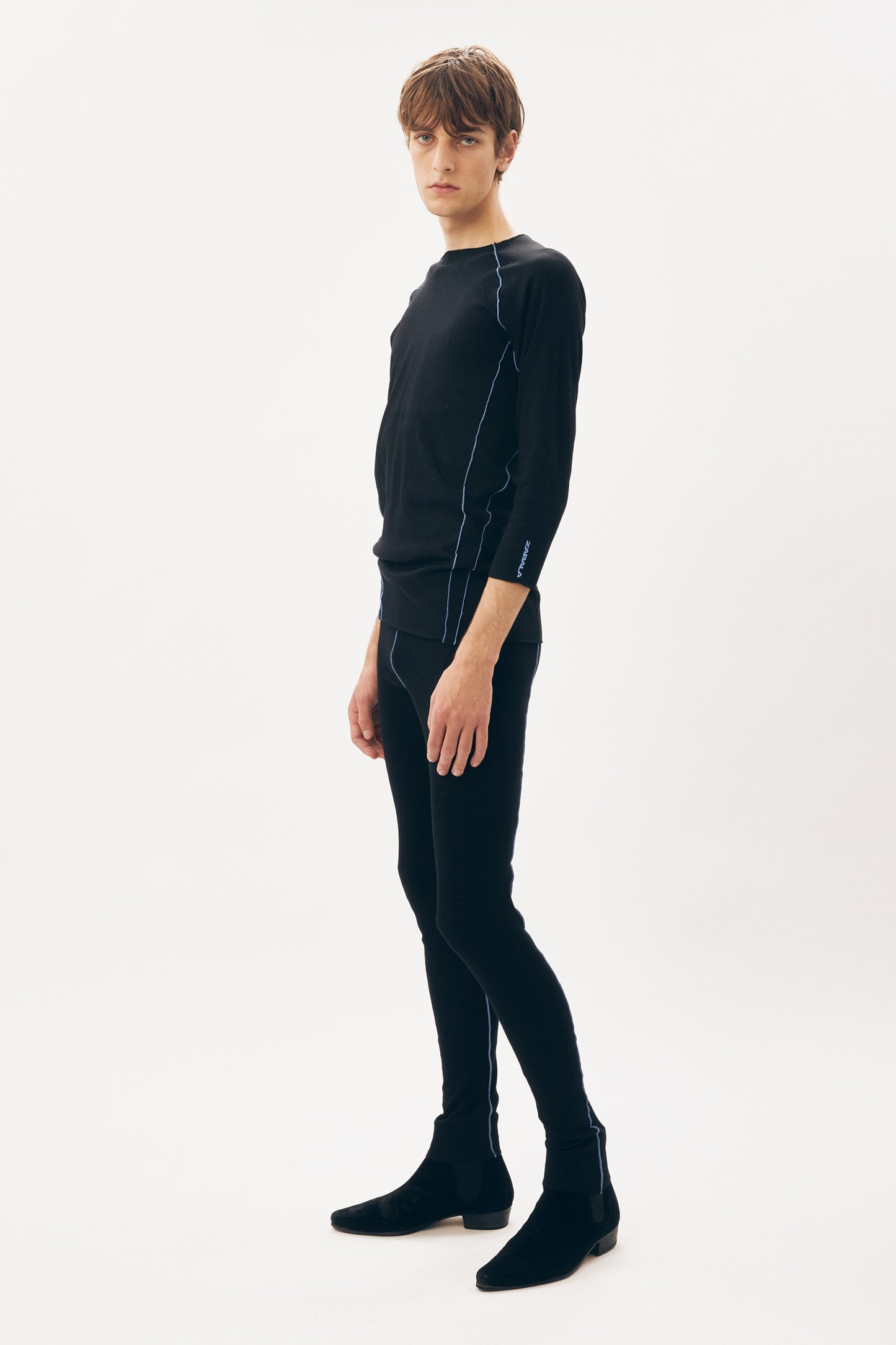 Under Garment 3/4 Length Top [Black]