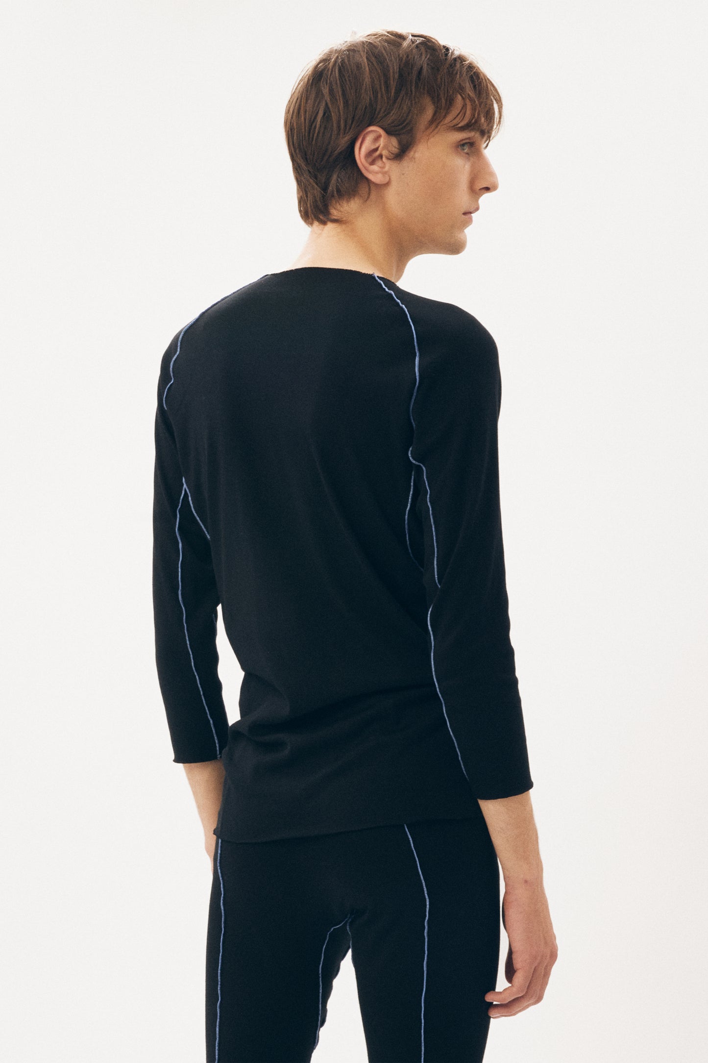 Under Garment 3/4 Length Top [Black]