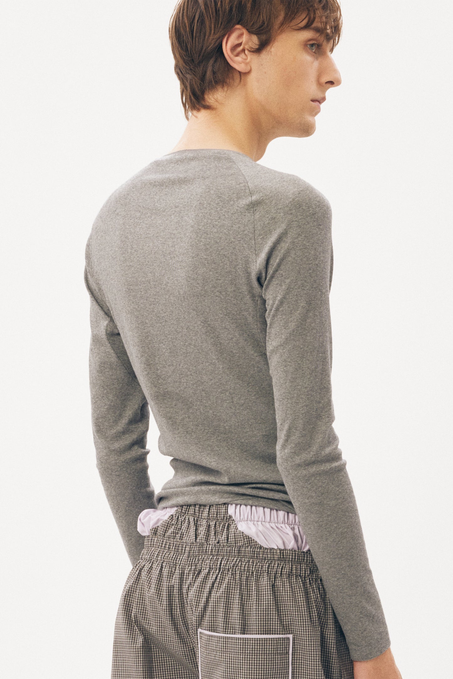 Under Garment Basic Top [Heather Grey]