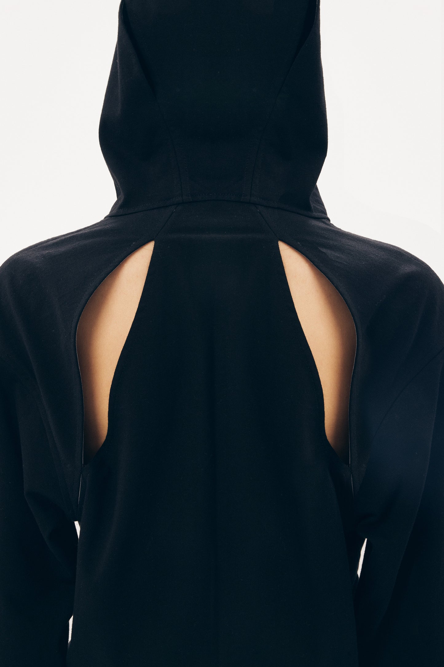 Slashed Jersey Track Top [Black]