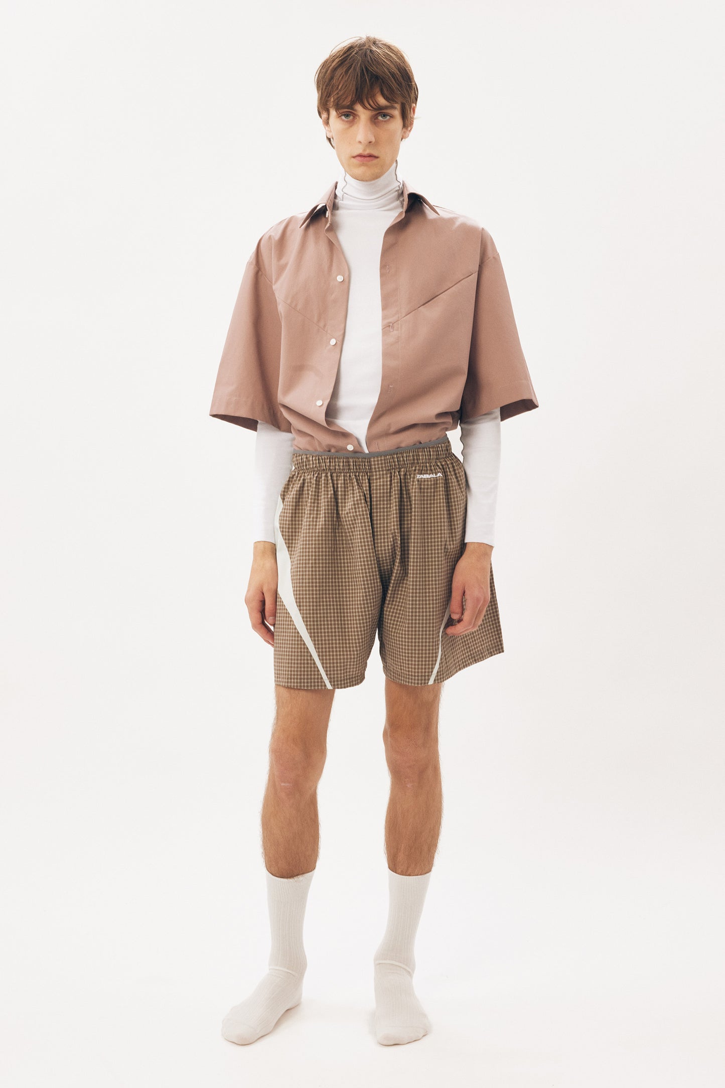 Boxers [Brown Check Mint Insert]