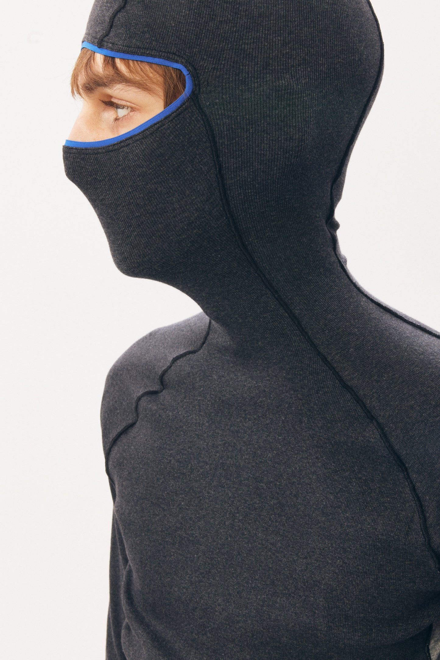 Under Garment Hooded Top [Mixed Grey]