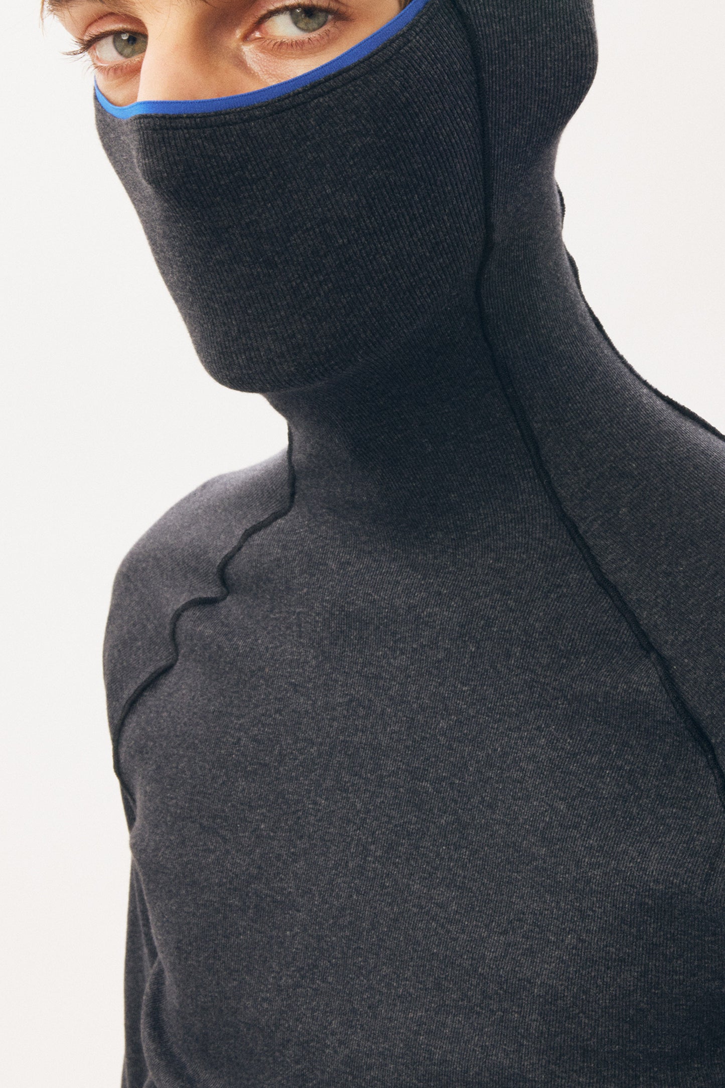 Under Garment Hooded Top [Mixed Grey]