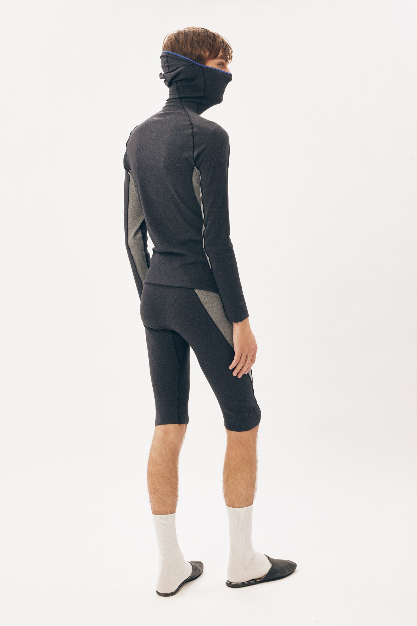 Under Garment Hooded Top [Mixed Grey]