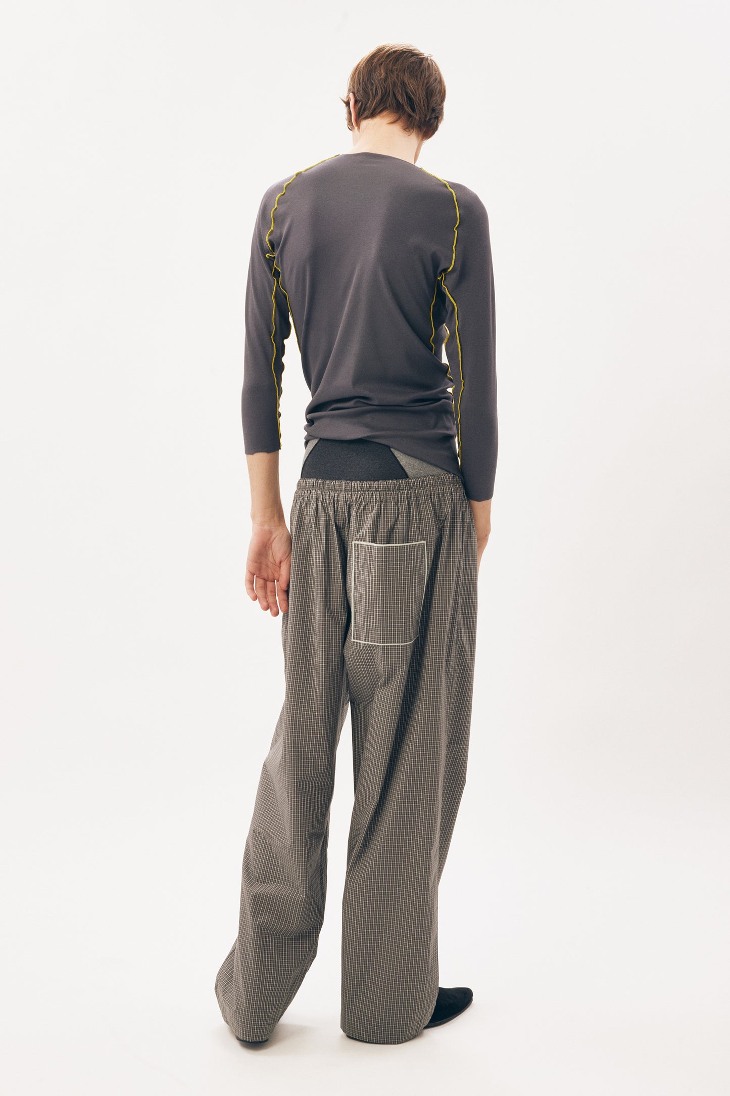 Under Garment 3/4 Length Top [Charcoal Grey]