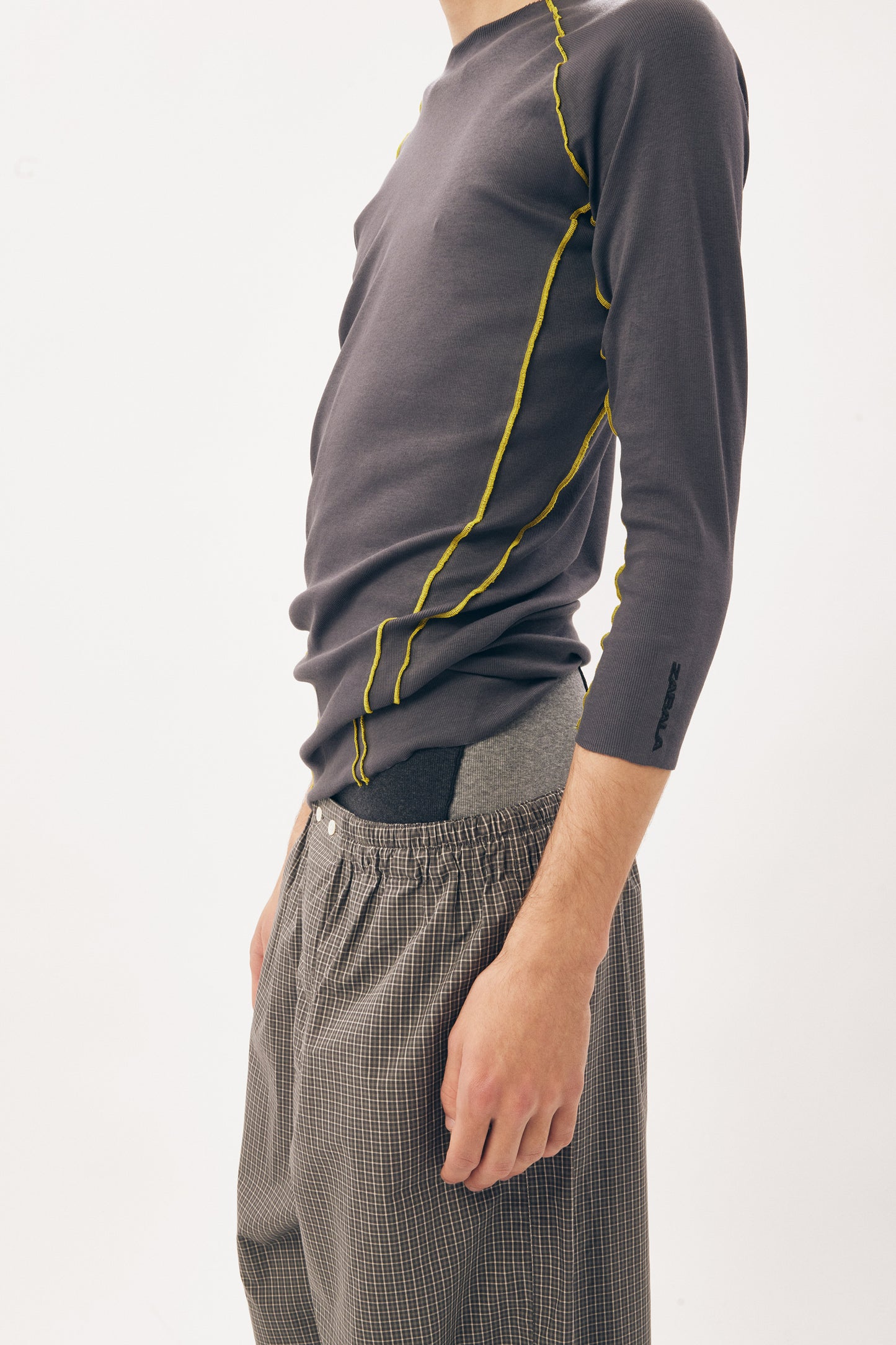 Under Garment 3/4 Length Top [Charcoal Grey]