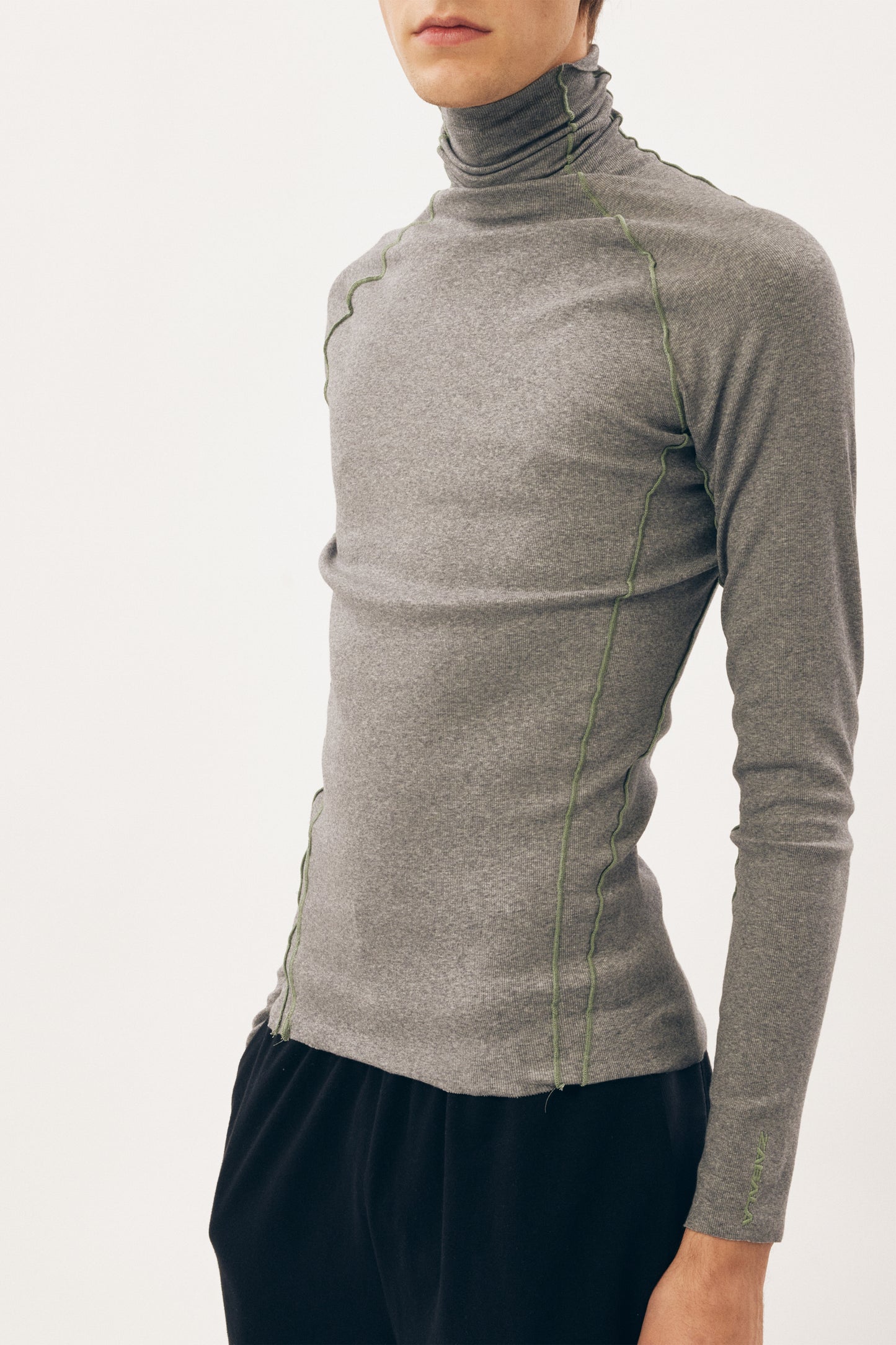 Under Garment Turtle Neck Top [Heather Grey]