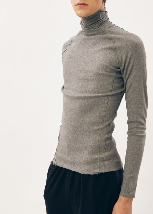 Under Garment Turtle Neck Top [Heather Grey]