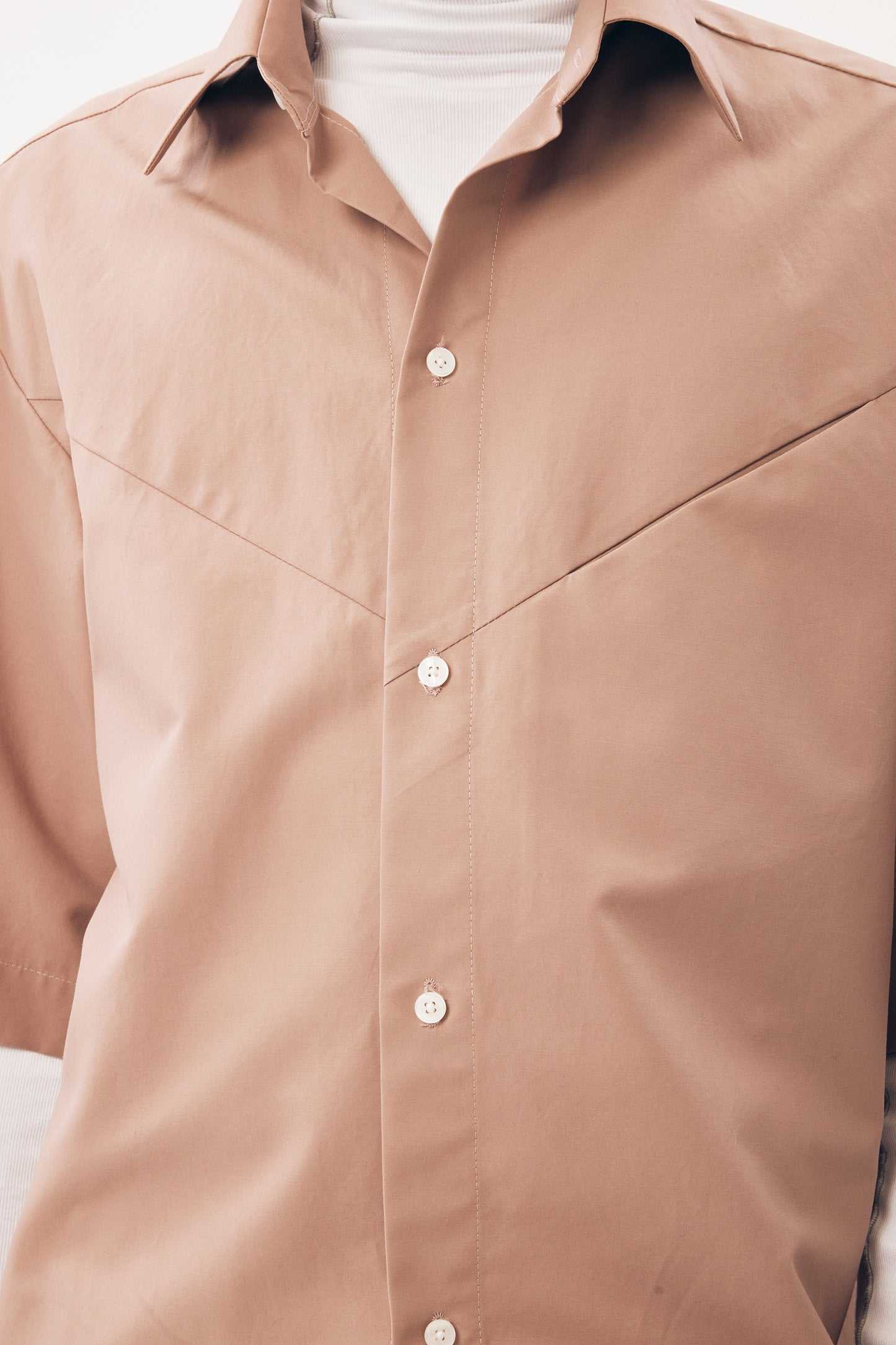 Short-Sleeve Shirt Slashed [Salmon]