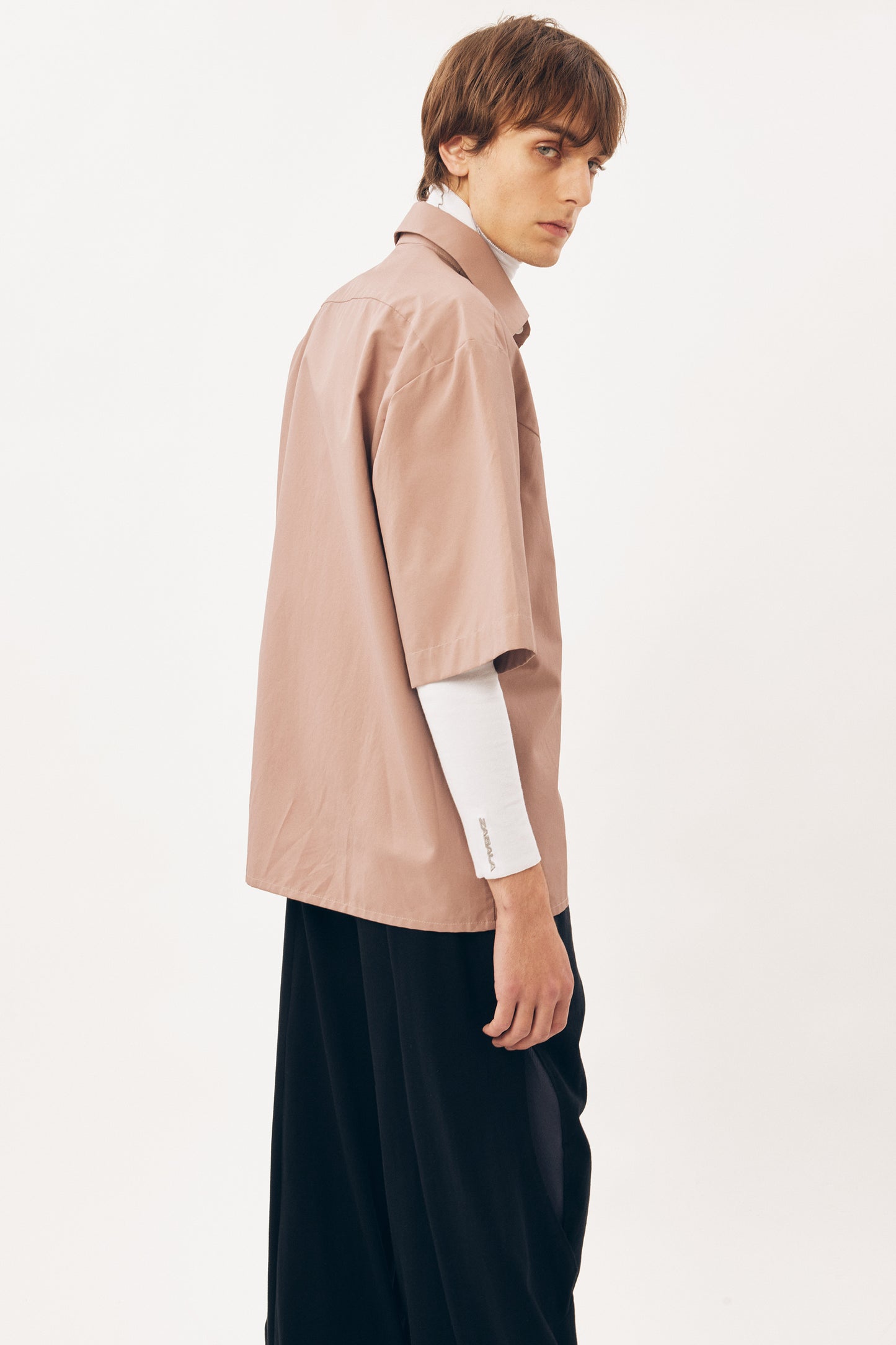 Short-Sleeve Shirt Slashed [Salmon]