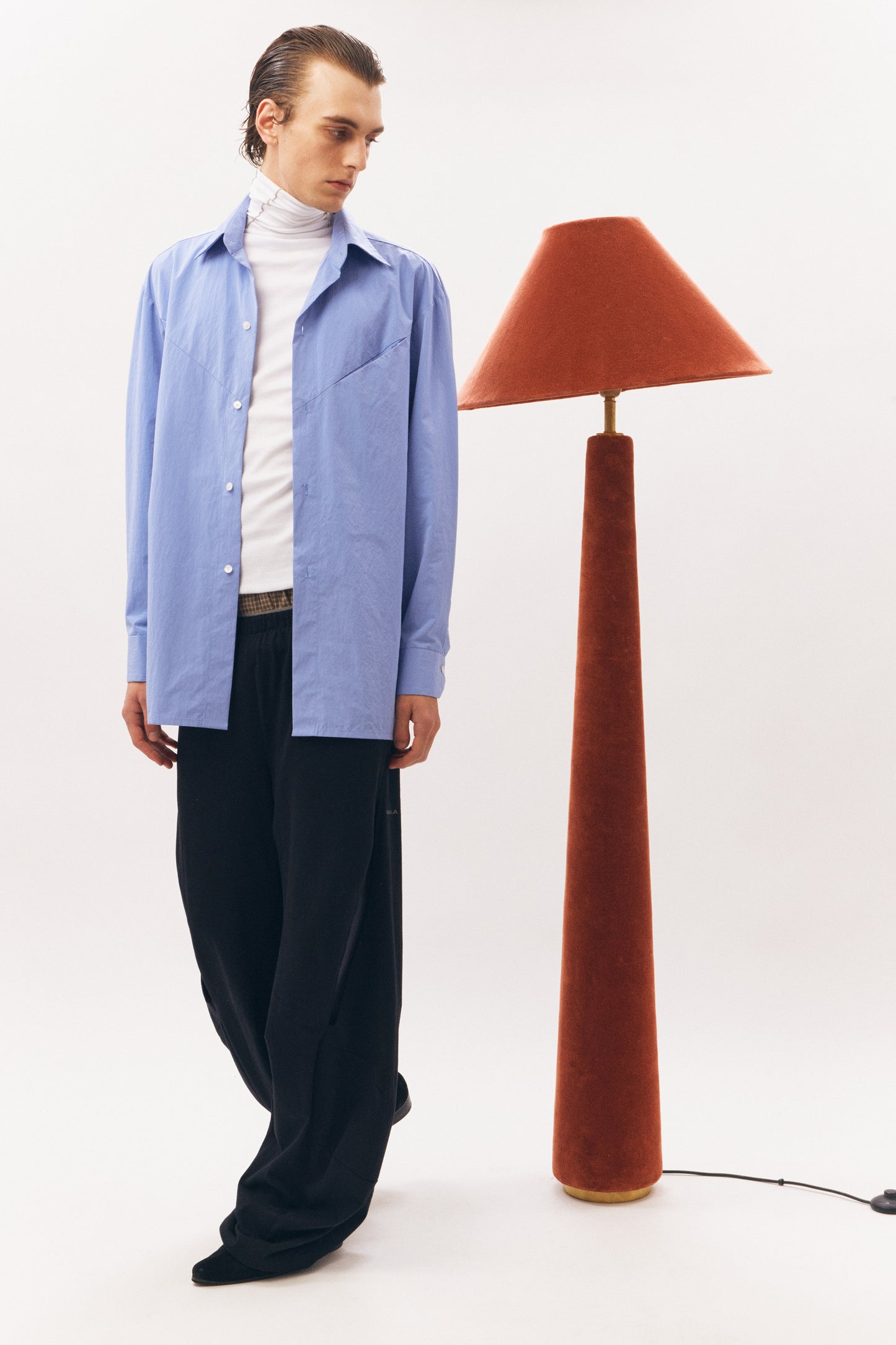 Long-Sleeve Shirt Slashed [Dark Blue]