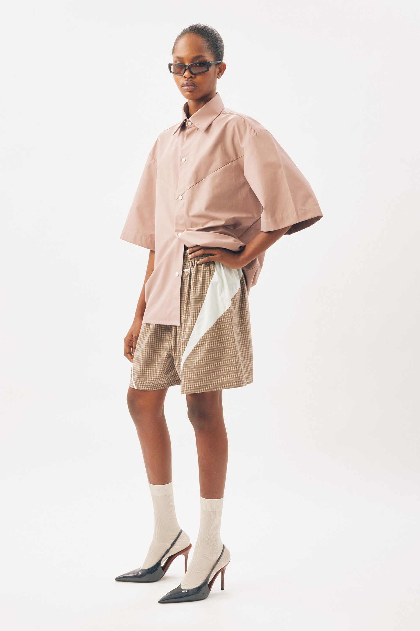 Boxers [Brown Check Mint Insert]