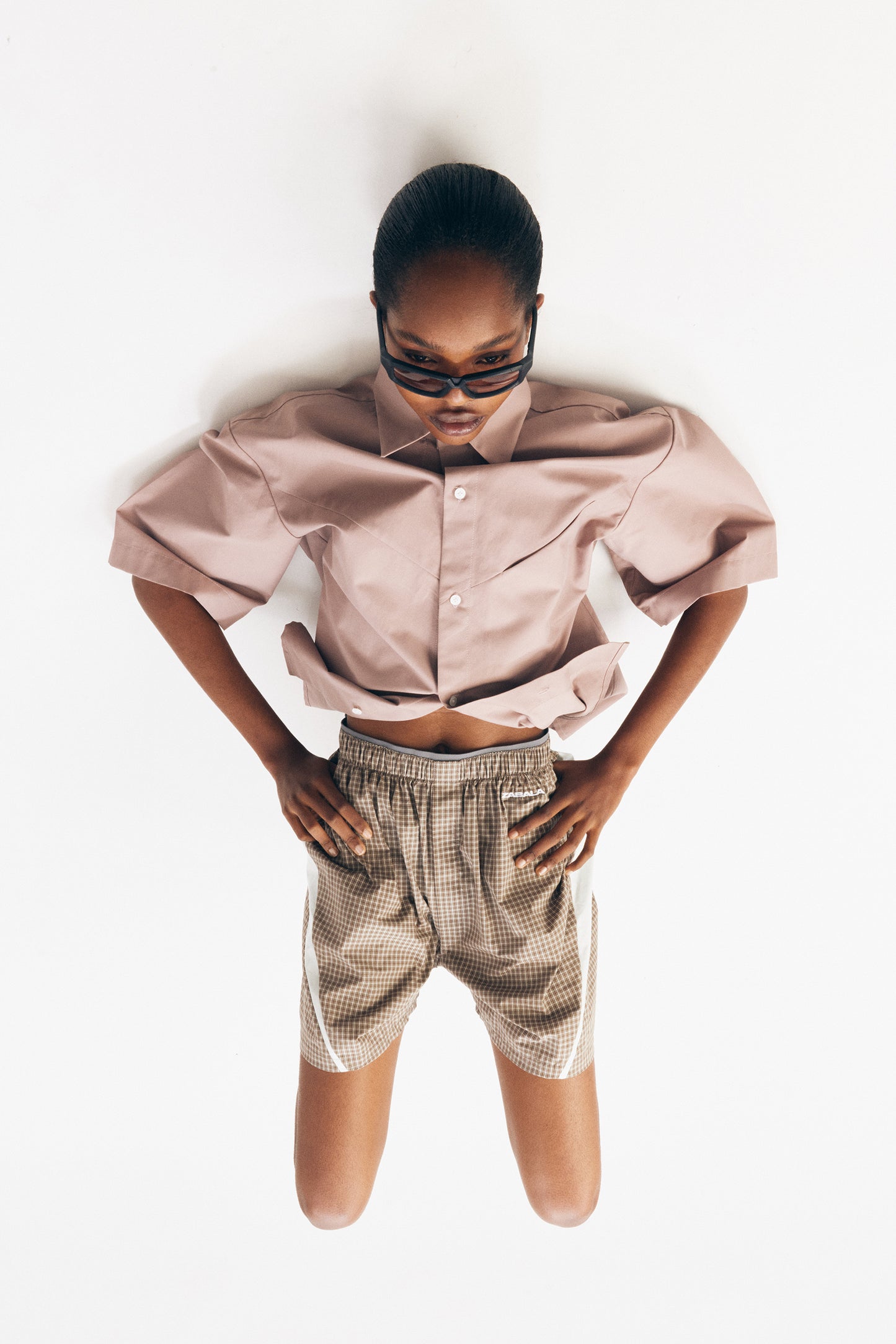 Boxers [Brown Check Mint Insert]